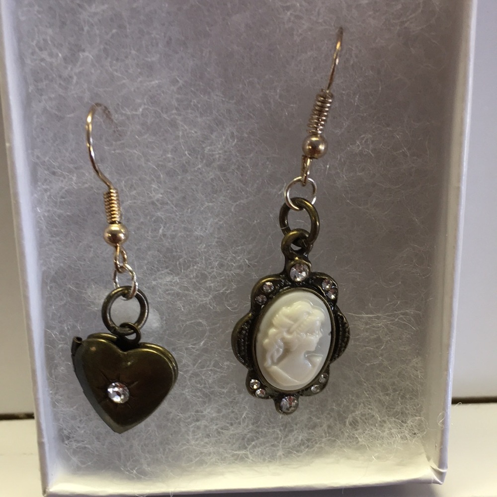 Handmade Mix&Match Locket and Portrait Earrings
